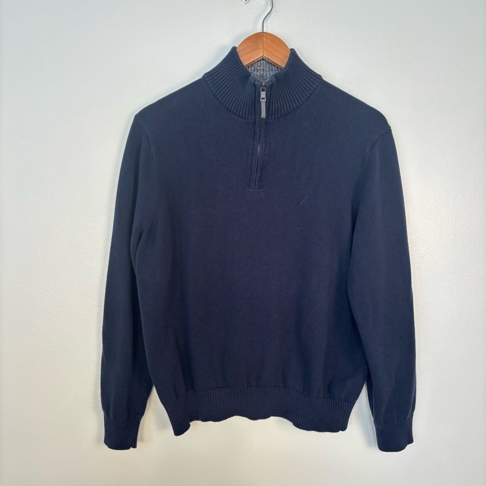 Nautica Men's Navy Half-Zip Sweater Pullover